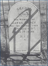 DARCY'S GRAVESTONE