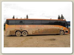 Our tour bus after traveling on the unpaved Taylor Highway