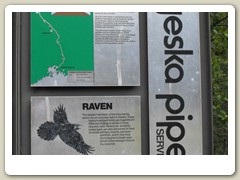 Informational sign by the pipeline