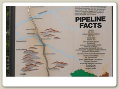 Informational sign by the pipeline