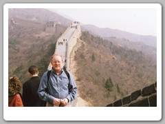 Views as we walked along the wall