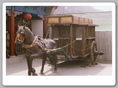 Tourist area at the base of the wall