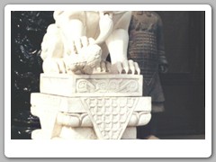 Restored pieces in museum