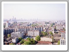 View of Wuhan from the top level of the Yellow Crane Tower