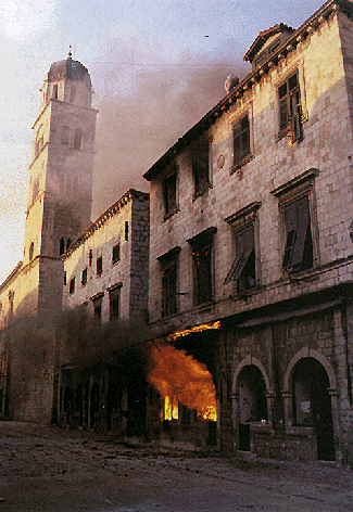 Stradun, the main street, in 1991