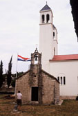 Catholic church of all Saints in Zagvozd with
Croatian Cyrillic inscription from 1644