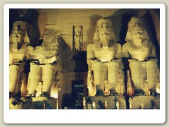 Temple with night lights