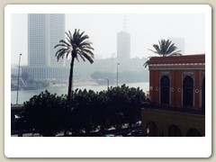 Walking around the Marriott Hotel area