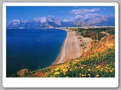 Looking down at the Turkish Riviera