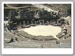 From the top of the amphitheater looking to the sea