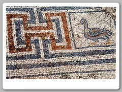 A close-up of the tile design