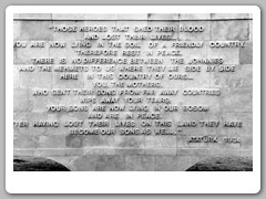 Monumnet stone by the beach 