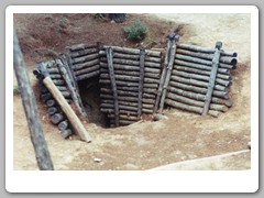 World War I trench - we actually walked in the trenches from the war