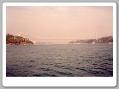 Cruise on the Bosphorus - Bridge connecting Europe and Asia