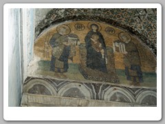 Inside St. Saviour - Kirsten and I went by taxi to this site