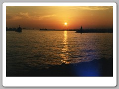 Sunset on the Borphorus as we walked back to our hotel