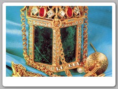 A postcard picture since we were not allowed to see the original items