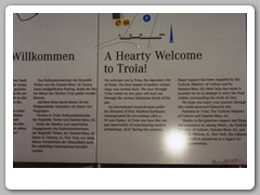 Welcome sign to Troy